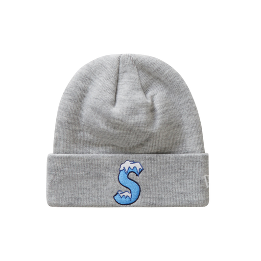 Supreme Grey Heather S Logo Beanie