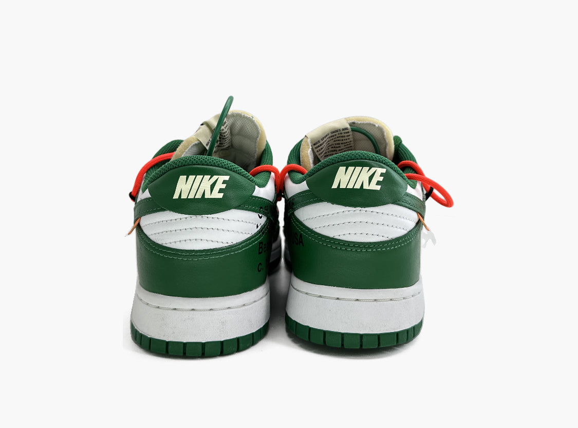 Off White X Nike Dunk Low Green