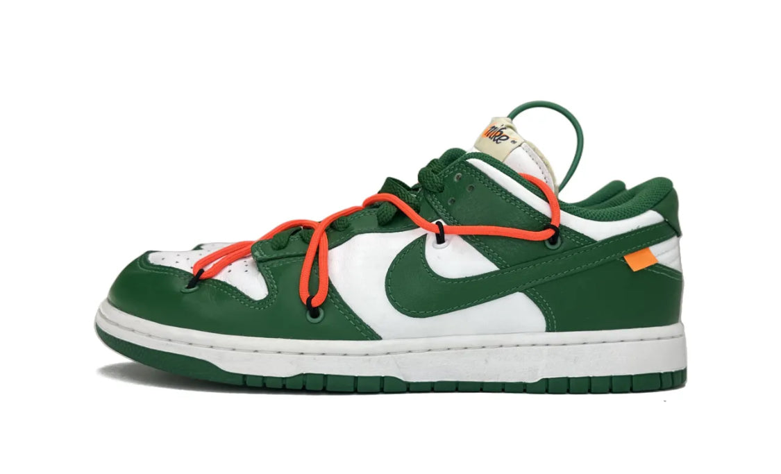 Off White X Nike Dunk Low Green