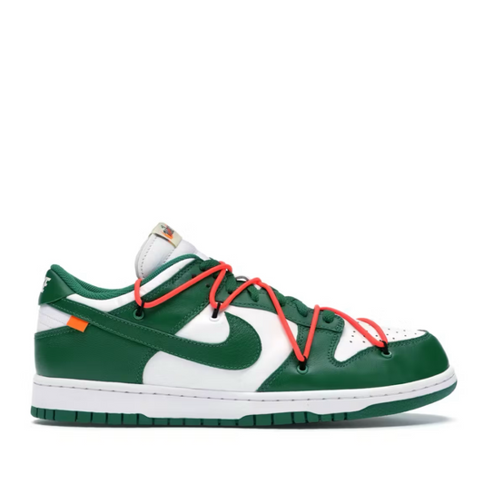 Off White X Nike Dunk Low Green